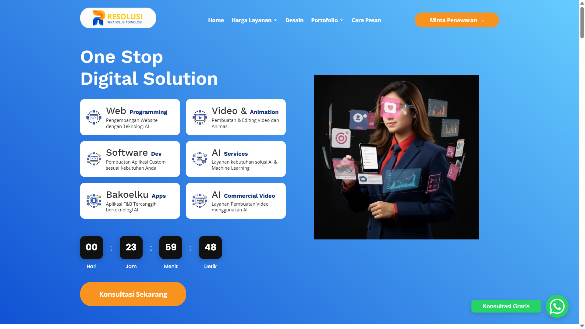 Landing Jasa Website
